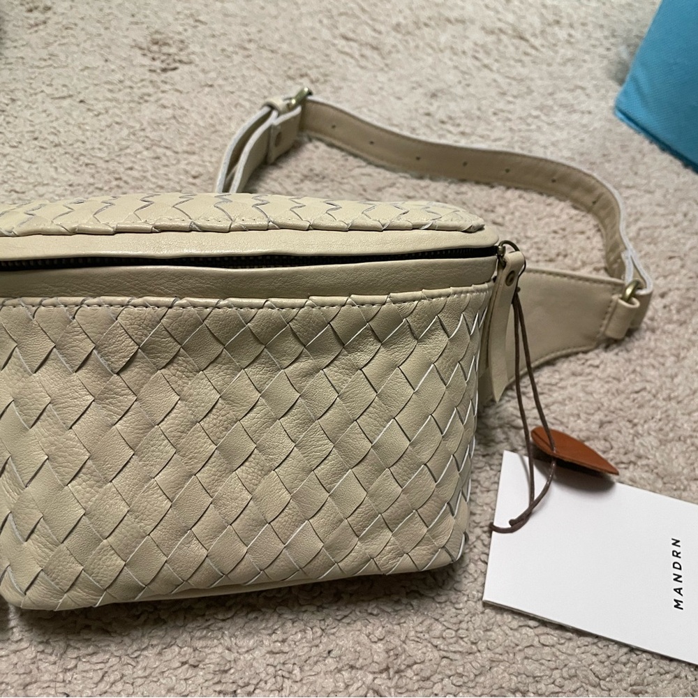 Cream Woven Women's Bag